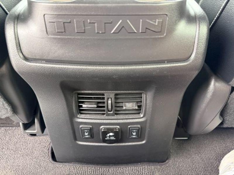 2016 Cayenne Red /Black Nissan Titan XD S (1N6BA1F47GN) with an V8, 5.0L engine, 6-speed automatic transmission, located at 1175 N Woodruff Ave, Idaho Falls, ID, 83401, 43.506901, -111.999657 - <b>Vehicle Details</b><br>Built for hard work and ready for everyday driving, this pre-owned 2016 Nissan Titan XD is a strong choice for drivers seeking capability, comfort, and confidence on the road. Equipped with 4WD and a V8, 5.0L Diesel engine, this Nissan Titan XD delivers impressive towing st- Photo#18