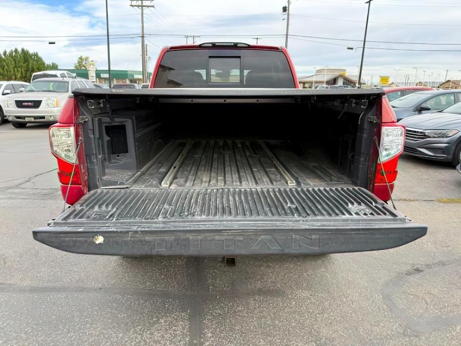 2016 RED /LEATHER Nissan Titan XD (1N6BA1F47GN) with an 50 engine, Automatic transmission, located at 1175 N Woodruff Ave, Idaho Falls, ID, 83401, 43.506901, -111.999657 - At Timberline Auto, finding a great deal on your next vehicle is always easy! Our experienced sales staff's goal is to help find you the right vehicle at the right price! Our knowledgeable finance department has options for almost any credit score. We offer extended service contract options to prote - Photo#4