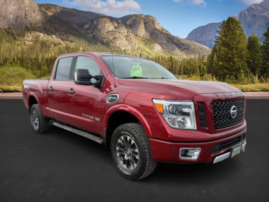 2016 RED /LEATHER Nissan Titan XD (1N6BA1F47GN) with an 50 engine, Automatic transmission, located at 1175 N Woodruff Ave, Idaho Falls, ID, 83401, 43.506901, -111.999657 - At Timberline Auto, finding a great deal on your next vehicle is always easy! Our experienced sales staff's goal is to help find you the right vehicle at the right price! Our knowledgeable finance department has options for almost any credit score. We offer extended service contract options to prote - Photo#7