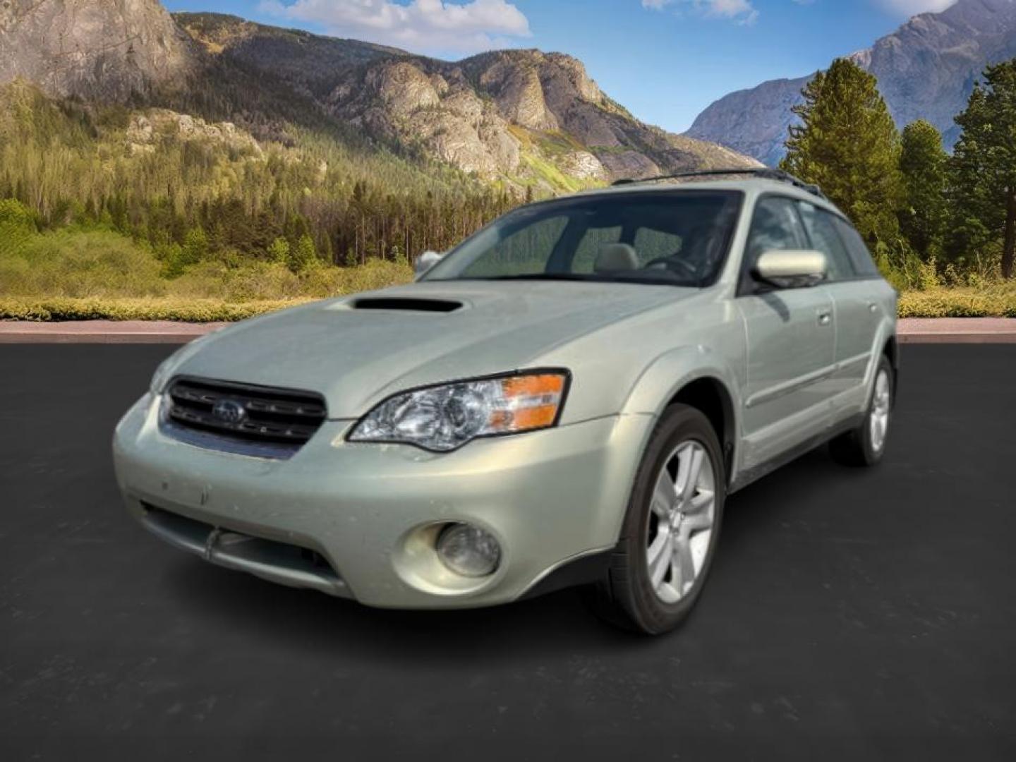 2006 TAN /Charcoal Subaru Outback (4S4BP67C966) with an 25L H-4 DOHC engine, Manual transmission, located at 1175 N Woodruff Ave, Idaho Falls, ID, 83401, 43.506901, -111.999657 - At Timberline Auto, finding a great deal on your next vehicle is always easy! Our experienced sales staff's goal is to help find you the right vehicle at the right price! Our knowledgeable finance department has options for almost any credit score. We offer extended service contract options to prote - Photo#0