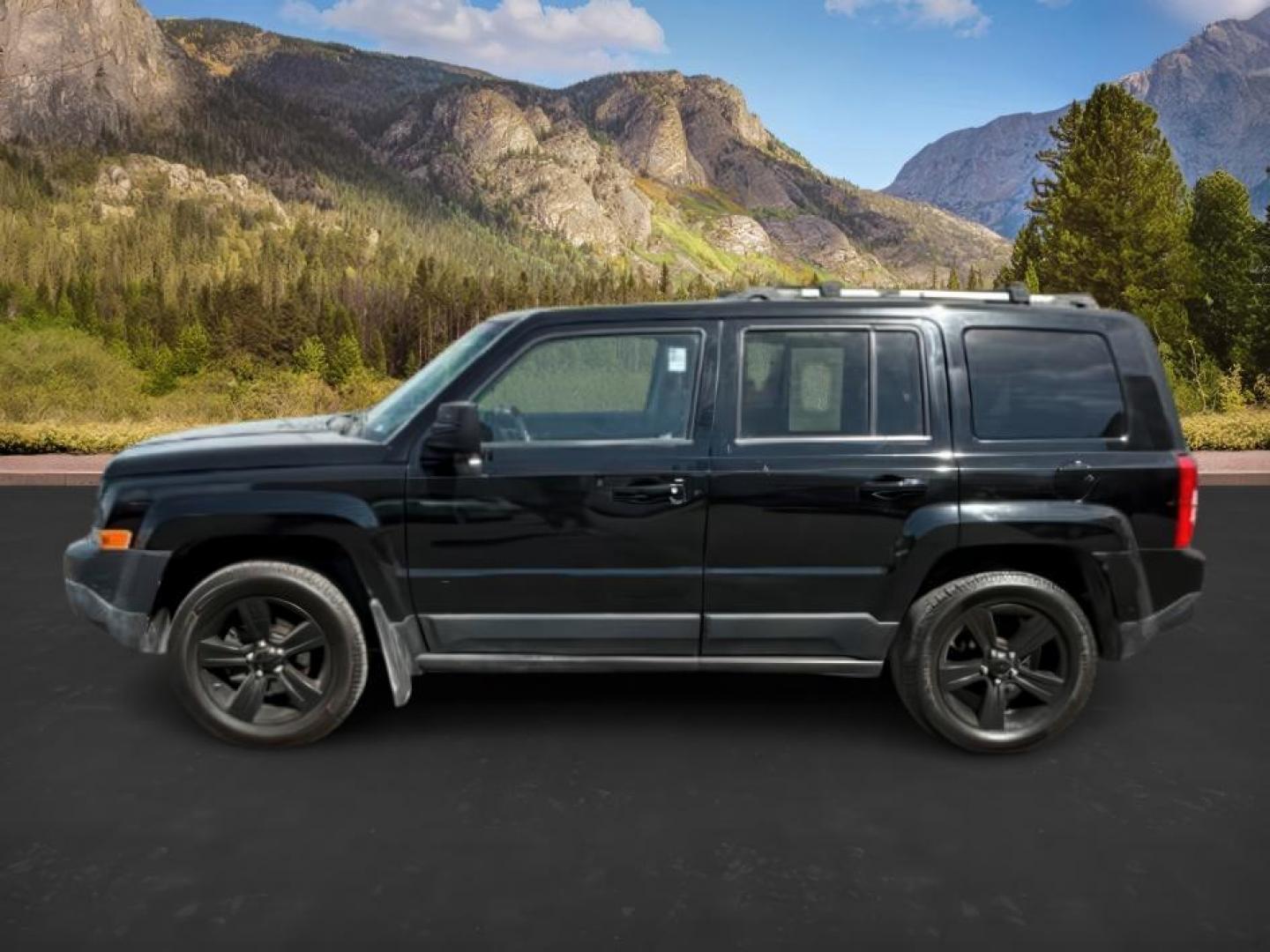 2012 Black /Dark Slate Gray Cloth Interior Jeep Patriot (1C4NJRFB6CD) with an 24L L4 DOHC 16V engine, located at 1175 N Woodruff Ave, Idaho Falls, ID, 83401, 43.506901, -111.999657 - Photo#1