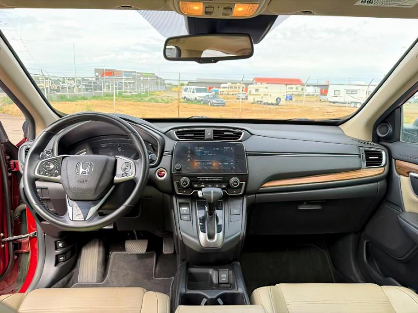 2017 Basque Red Pearl II /Ivory Honda CR-V (5J6RW2H83HL) with an 15L I-4 gasoline direct injection engine, Automatic transmission, located at 1175 N Woodruff Ave, Idaho Falls, ID, 83401, 43.506901, -111.999657 - At Timberline Auto, finding a great deal on your next vehicle is always easy! Our experienced sales staff's goal is to help find you the right vehicle at the right price! Our knowledgeable finance department has options for almost any credit score. We offer extended service contract options to prote - Photo#18