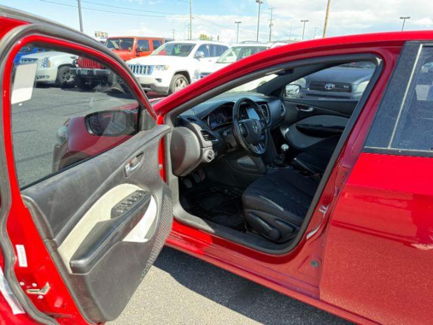 2014 Redline 2 Coat Pearl /Black Dodge Dart (1C3CDFBB6ED) with an MultiAir 24L I-4 variable valve control engine, Automatic transmission, located at 1175 N Woodruff Ave, Idaho Falls, ID, 83401, 43.506901, -111.999657 - At Timberline Auto, finding a great deal on your next vehicle is always easy! Our experienced sales staff's goal is to help find you the right vehicle at the right price! Our knowledgeable finance department has options for almost any credit score. We offer extended service contract options to prote - Photo#29
