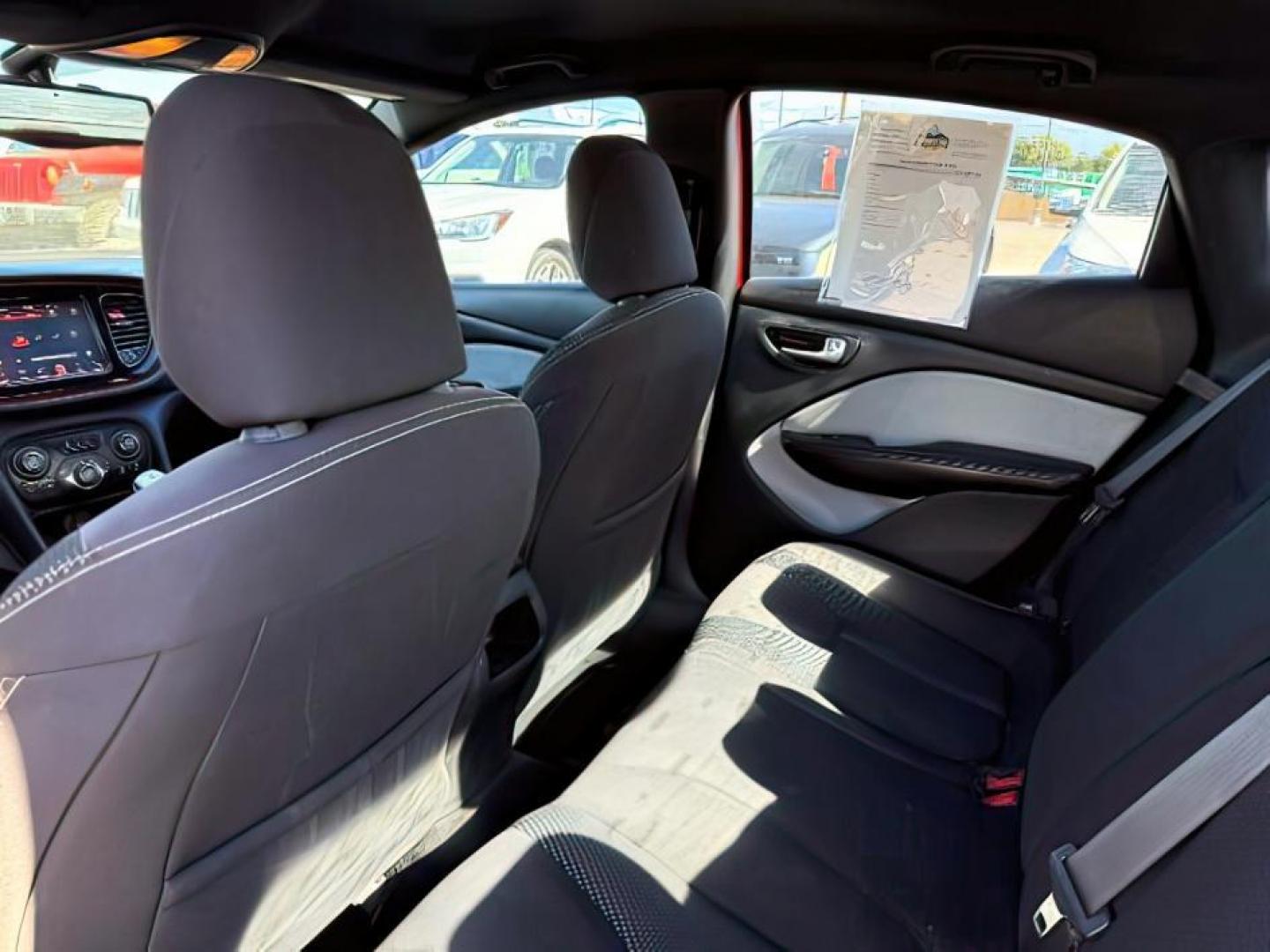 2014 Redline 2 Coat Pearl /Black Dodge Dart (1C3CDFBB6ED) with an MultiAir 24L I-4 variable valve control engine, Automatic transmission, located at 1175 N Woodruff Ave, Idaho Falls, ID, 83401, 43.506901, -111.999657 - At Timberline Auto, finding a great deal on your next vehicle is always easy! Our experienced sales staff's goal is to help find you the right vehicle at the right price! Our knowledgeable finance department has options for almost any credit score. We offer extended service contract options to prote - Photo#18