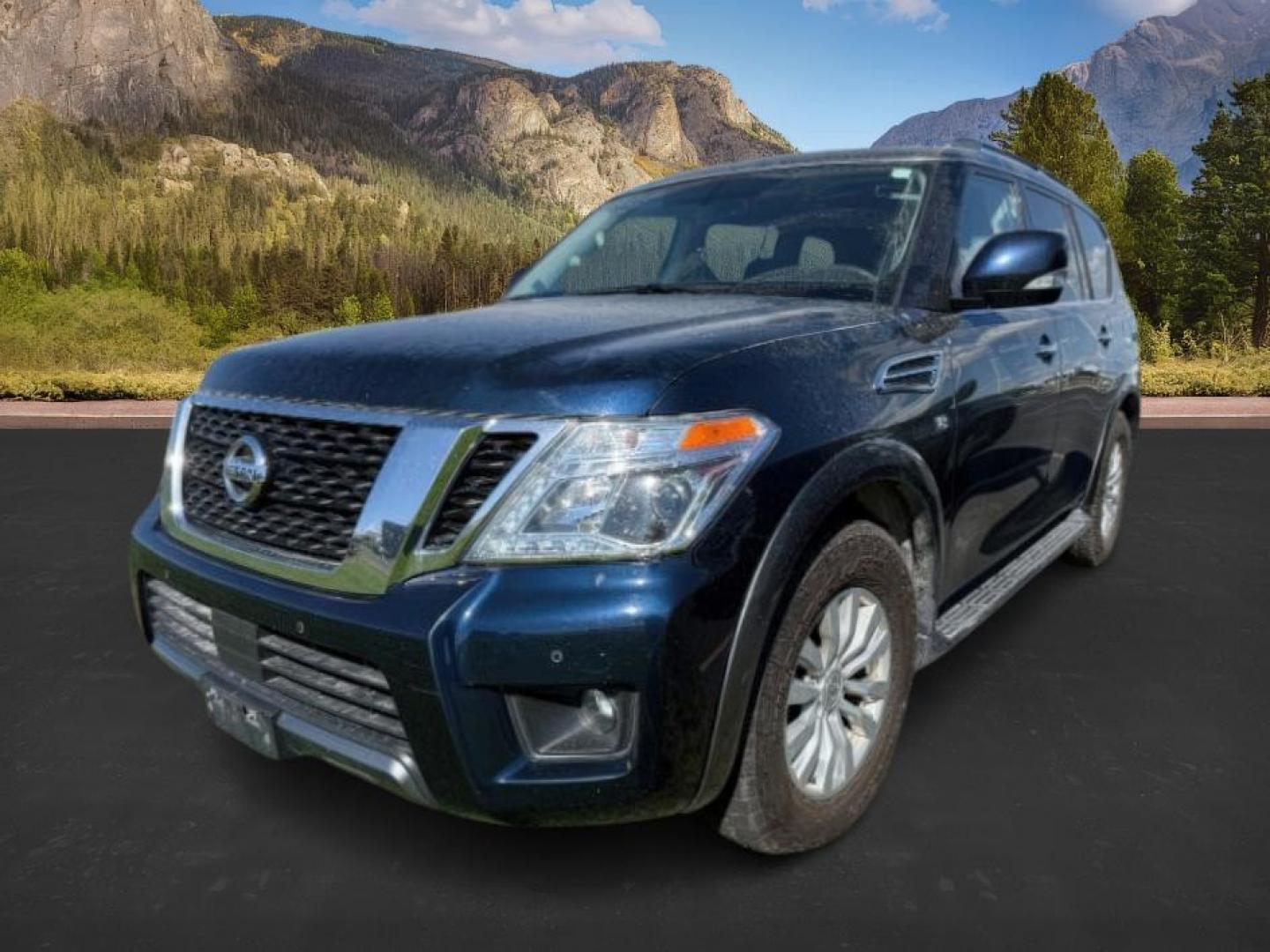 2019 Hermosa Blue Pearl /Charcoal Nissan Armada (JN8AY2NC8KX) with an Endurance 56L V-8 gasoline direct injection engine, Automatic transmission, located at 1175 N Woodruff Ave, Idaho Falls, ID, 83401, 43.506901, -111.999657 - At Timberline Auto, finding a great deal on your next vehicle is always easy! Our experienced sales staff's goal is to help find you the right vehicle at the right price! Our knowledgeable finance department has options for almost any credit score. We offer extended service contract options to prote - Photo#0