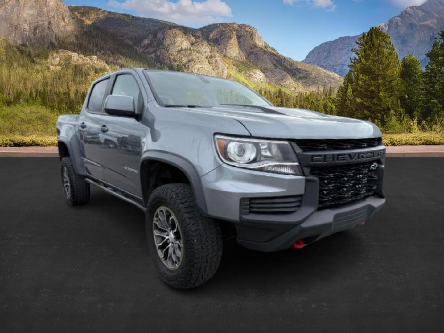 2021 GRAY /Jet Black Chevrolet Colorado (1GCGTEEN9M1) with an 36L V-6 gasoline direct injection engine, Automatic transmission, located at 1175 N Woodruff Ave, Idaho Falls, ID, 83401, 43.506901, -111.999657 - At Timberline Auto, finding a great deal on your next vehicle is always easy! Our experienced sales staff's goal is to help find you the right vehicle at the right price! Our knowledgeable finance department has options for almost any credit score. We offer extended service contract options to prote - Photo#8