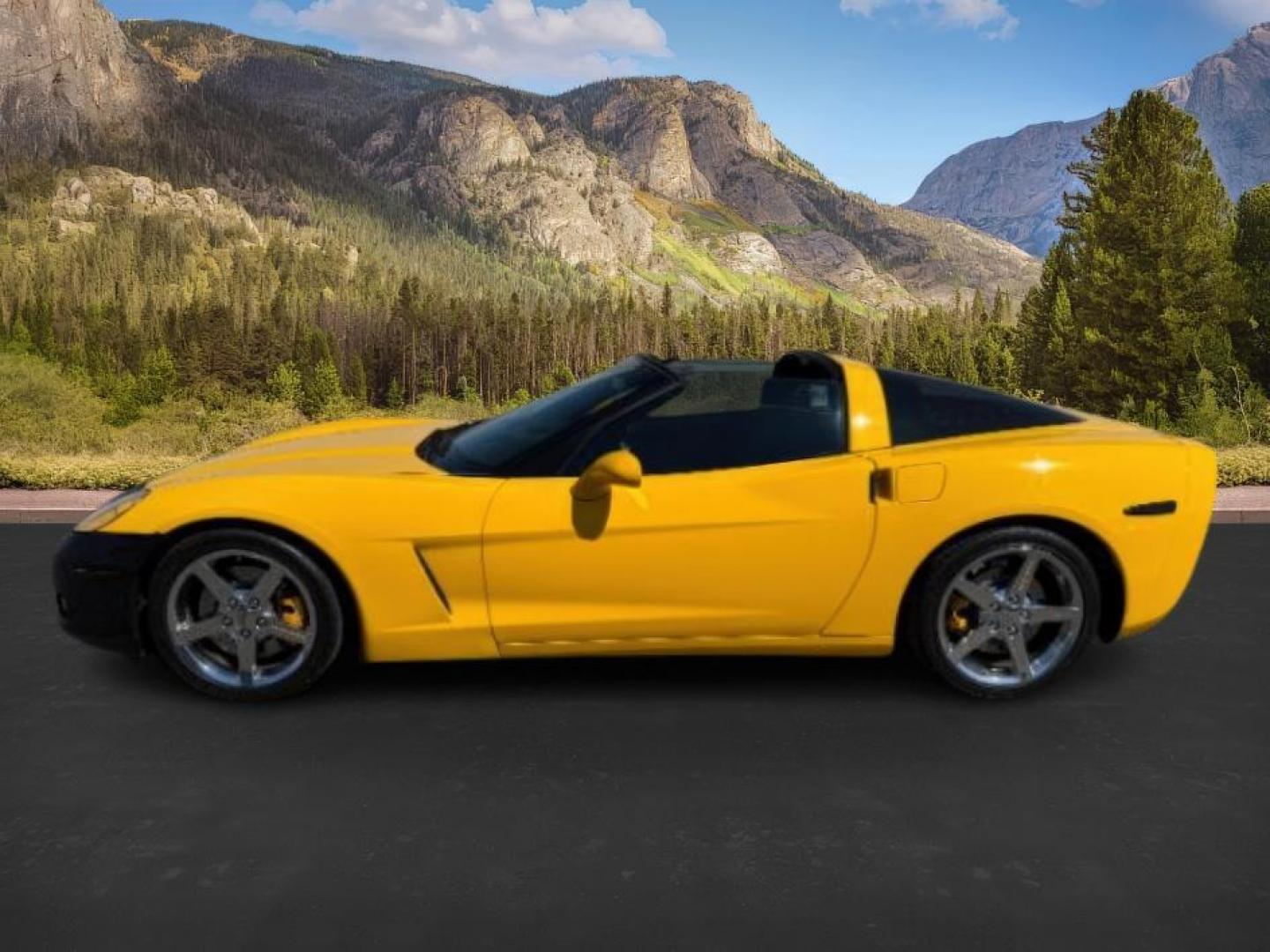 2005 YELLOW /LEATHER Chevrolet Corvette (1G1YY24U355) with an 60 engine, Manual transmission, located at 1175 N Woodruff Ave, Idaho Falls, ID, 83401, 43.506901, -111.999657 - Photo#1