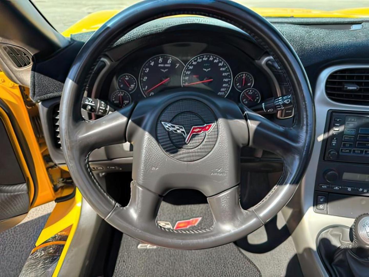 2005 YELLOW /LEATHER Chevrolet Corvette (1G1YY24U355) with an 60 engine, Manual transmission, located at 1175 N Woodruff Ave, Idaho Falls, ID, 83401, 43.506901, -111.999657 - Photo#12