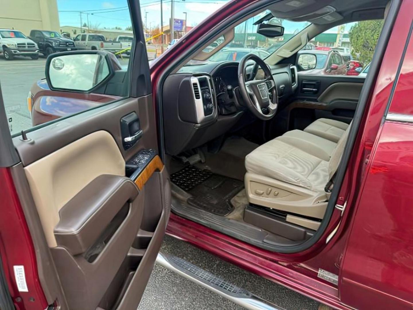 2014 MAROON /Jet Black GMC Sierra 1500 (3GTU2UEC5EG) with an EcoTec3 53L V-8 gasoline direct injection engine, Automatic transmission, located at 1175 N Woodruff Ave, Idaho Falls, ID, 83401, 43.506901, -111.999657 - At Timberline Auto, finding a great deal on your next vehicle is always easy! Our experienced sales staff's goal is to help find you the right vehicle at the right price! Our knowledgeable finance department has options for almost any credit score. We offer extended service contract options to prote - Photo#11