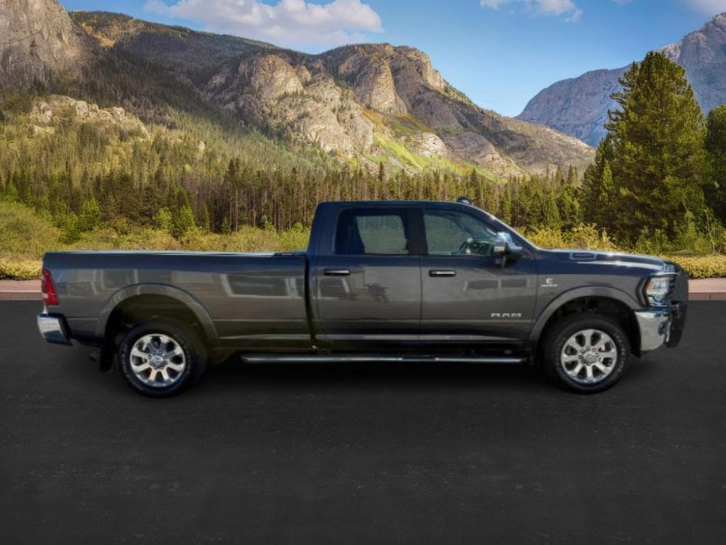 2021 GRAY /Black Ram 3500 (3C63R3JL8MG) with an Cummins High Output 67L I-6 diesel direct injecti engine, Automatic transmission, located at 1175 N Woodruff Ave, Idaho Falls, ID, 83401, 43.506901, -111.999657 - At Timberline Auto, finding a great deal on your next vehicle is always easy! Our experienced sales staff's goal is to help find you the right vehicle at the right price! Our knowledgeable finance department has options for almost any credit score. We offer extended service contract options to prote - Photo#7