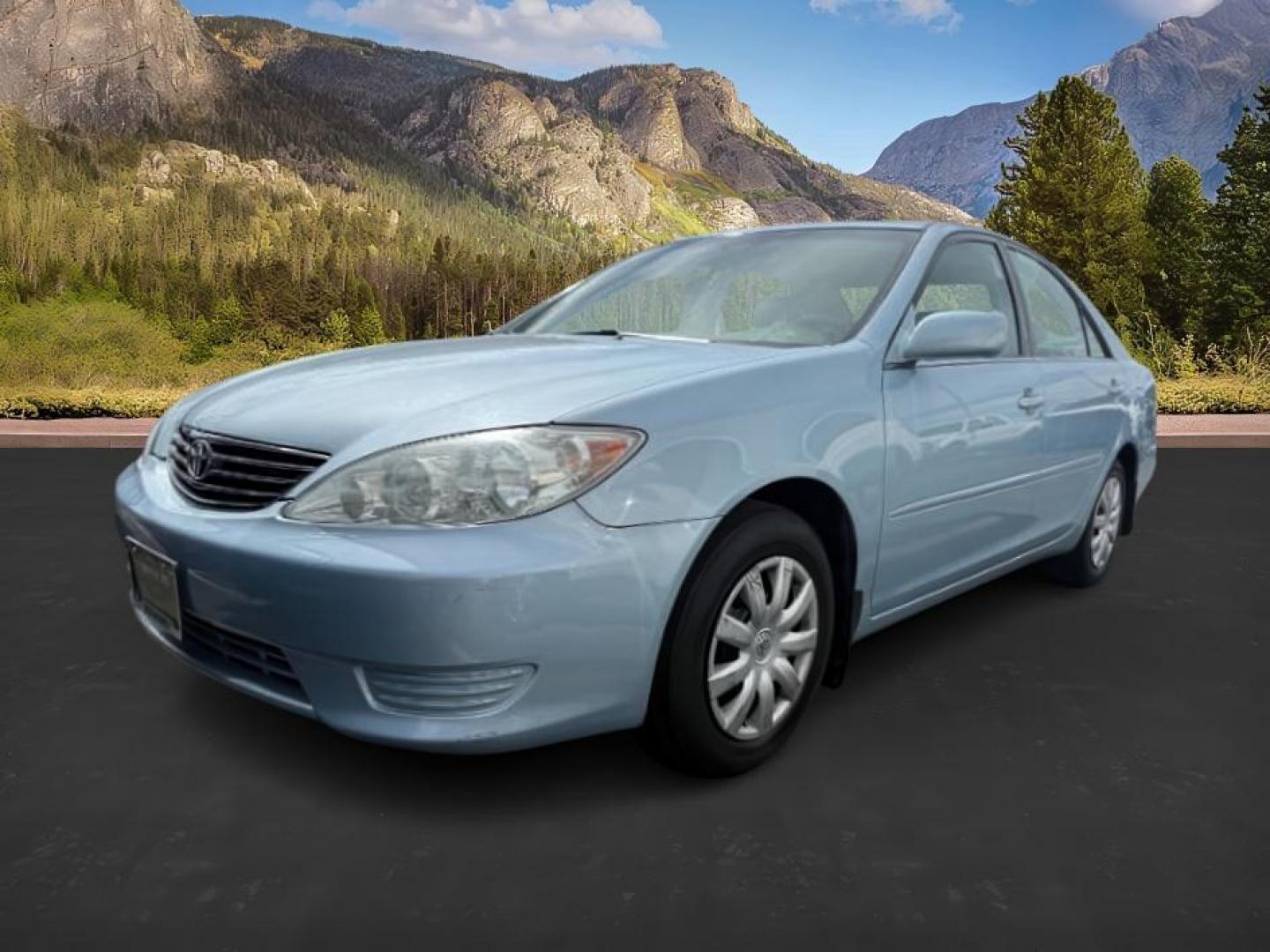 2005 Sky Blue Pearl /Stone Toyota Camry (4T1BE32KX5U) with an 24L I-4 DOHC engine, Automatic transmission, located at 1175 N Woodruff Ave, Idaho Falls, ID, 83401, 43.506901, -111.999657 - At Timberline Auto, finding a great deal on your next vehicle is always easy! Our experienced sales staff's goal is to help find you the right vehicle at the right price! Our knowledgeable finance department has options for almost any credit score. We offer extended service contract options to prote - Photo#0
