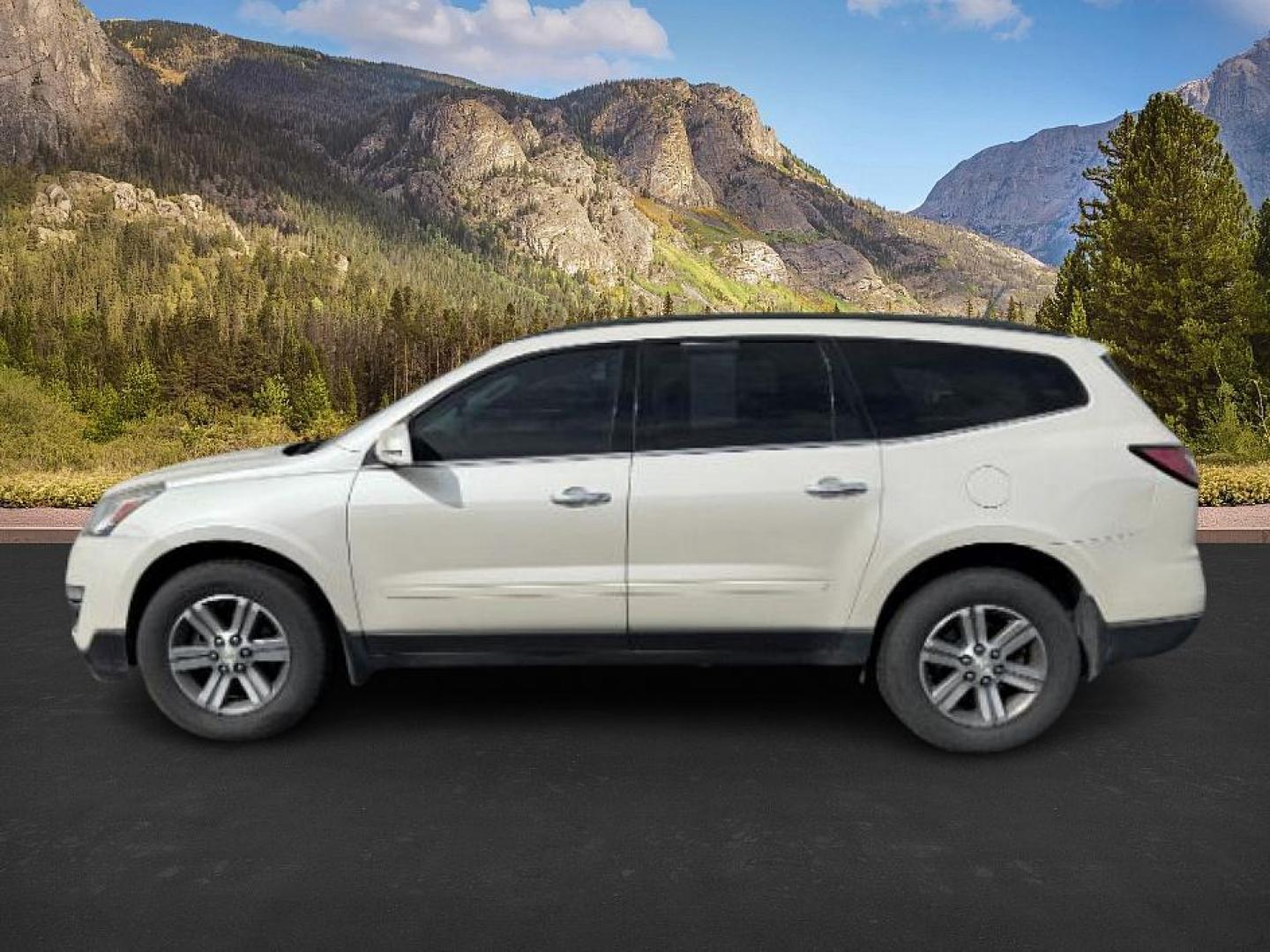 2015 WHITE /Ebony Chevrolet Traverse (1GNKVHKD0FJ) with an 36L V-6 gasoline direct injection engine, Automatic transmission, located at 1175 N Woodruff Ave, Idaho Falls, ID, 83401, 43.506901, -111.999657 - At Timberline Auto, finding a great deal on your next vehicle is always easy! Our experienced sales staff's goal is to help find you the right vehicle at the right price! Our knowledgeable finance department has options for almost any credit score. We offer extended service contract options to prote - Photo#0