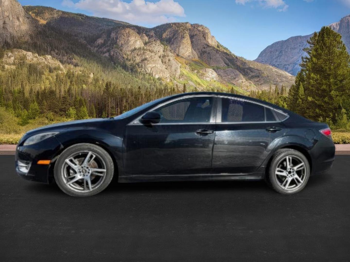 2010 Ebony Black /Black Mazda Mazda6 (1YVHZ8CB4A5) with an 37L V-6 DOHC engine, Automatic transmission, located at 1175 N Woodruff Ave, Idaho Falls, ID, 83401, 43.506901, -111.999657 - Photo#1