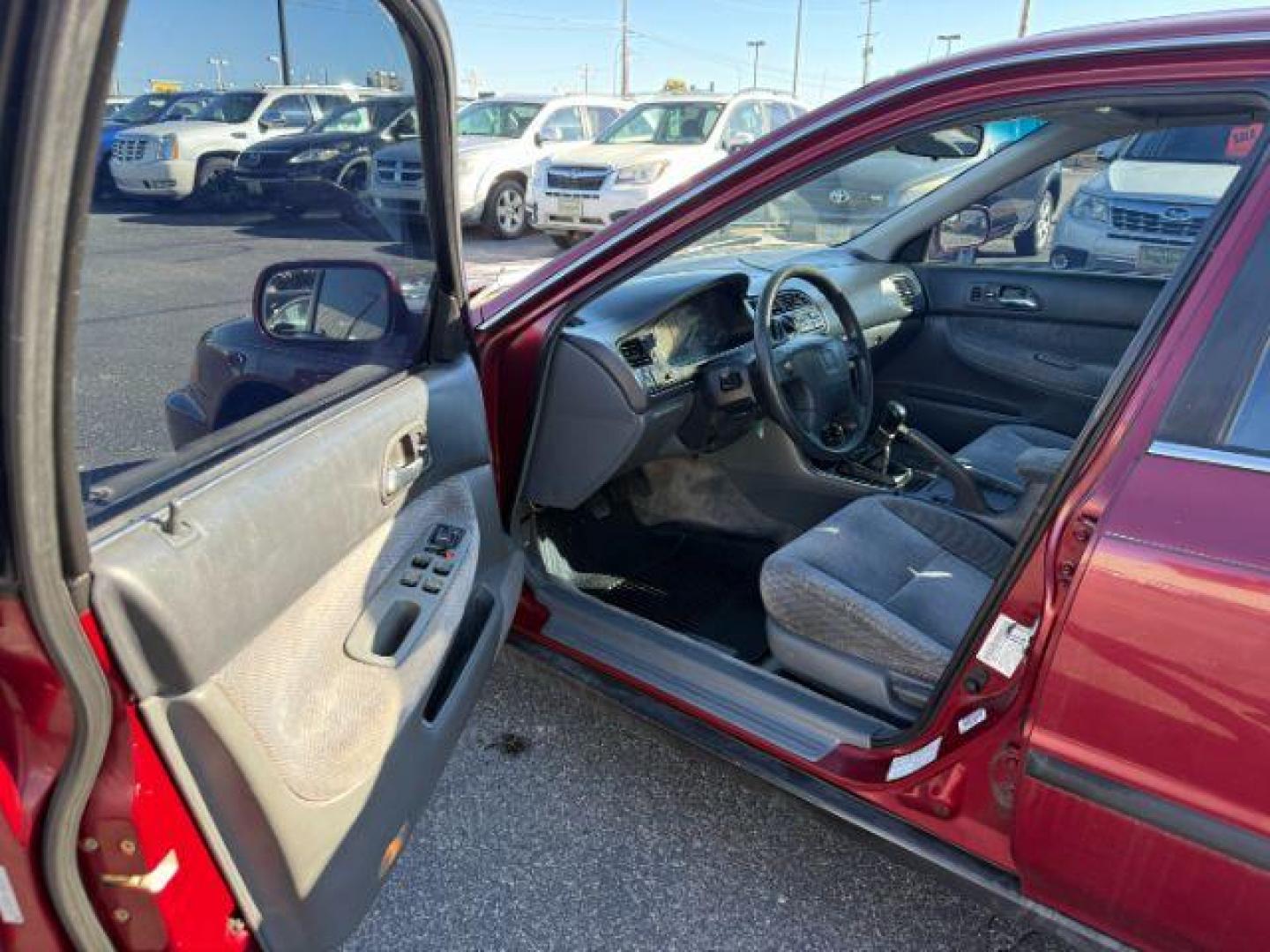 1997 MAROON /Gray Honda Accord (1HGCD5531VA) with an 22L I-4 regular unleaded engine, Manual transmission, located at 1175 N Woodruff Ave, Idaho Falls, ID, 83401, 43.506901, -111.999657 - At Timberline Auto, finding a great deal on your next vehicle is always easy! Our experienced sales staff's goal is to help find you the right vehicle at the right price! Our knowledgeable finance department has options for almost any credit score. We offer extended service contract options to prote - Photo#29