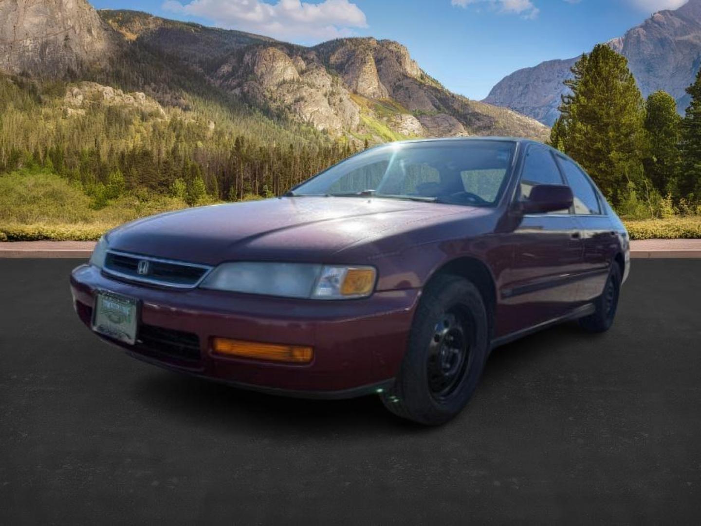 1997 MAROON /Gray Honda Accord (1HGCD5531VA) with an 22L I-4 regular unleaded engine, Manual transmission, located at 1175 N Woodruff Ave, Idaho Falls, ID, 83401, 43.506901, -111.999657 - At Timberline Auto, finding a great deal on your next vehicle is always easy! Our experienced sales staff's goal is to help find you the right vehicle at the right price! Our knowledgeable finance department has options for almost any credit score. We offer extended service contract options to prote - Photo#0