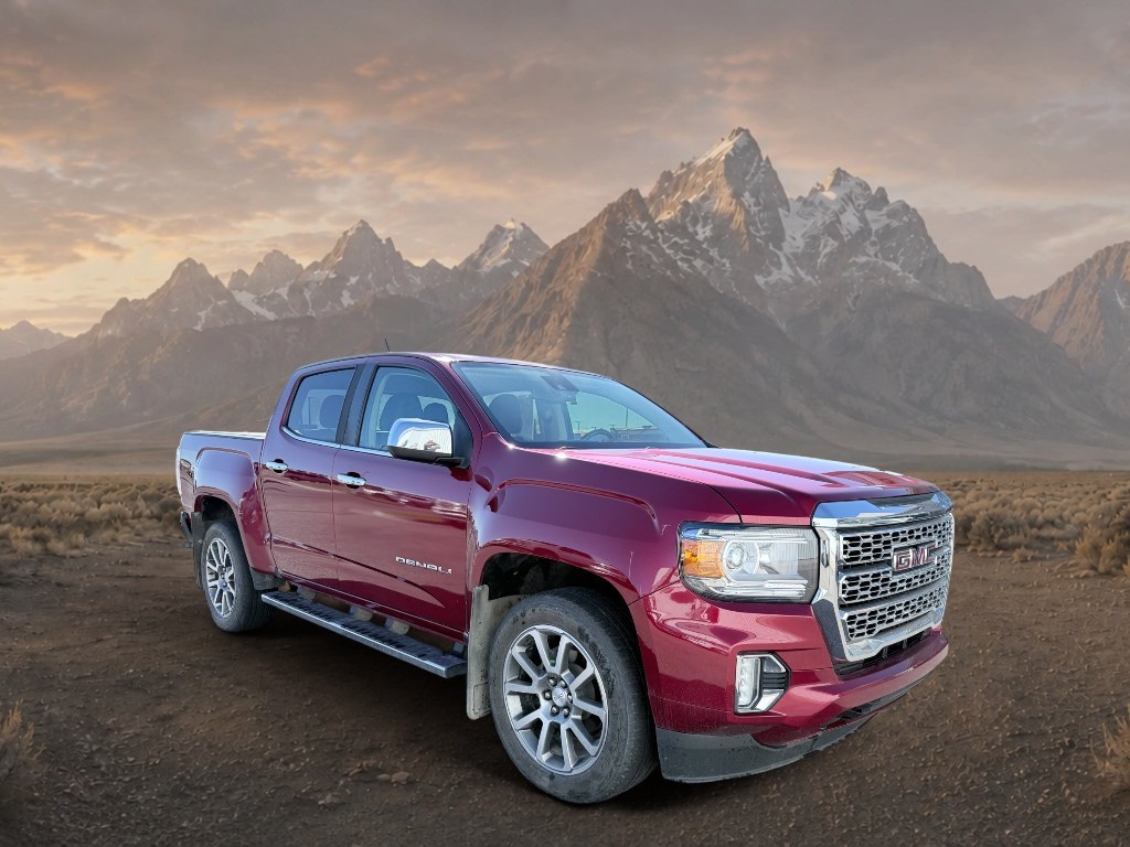 2021 Cayenne Red Tintcoat /Jet Black GMC Canyon 4WD Denali (1GTG6EEN5M1) with an V6, 3.6L engine, 8-speed automatic transmission, located at 1175 N Woodruff Ave, Idaho Falls, ID, 83401, 43.506901, -111.999657 - <b>Vehicle Details</b><br>Elevate every drive with this 2021 GMC Canyon Denali 4WD, now available in Idaho Falls, ID. This premium midsize truck brings bold style, refined comfort, and serious capability together in one impressive package. Powered by a V6, 3.6L gasoline engine, it delivers confident- Photo#6