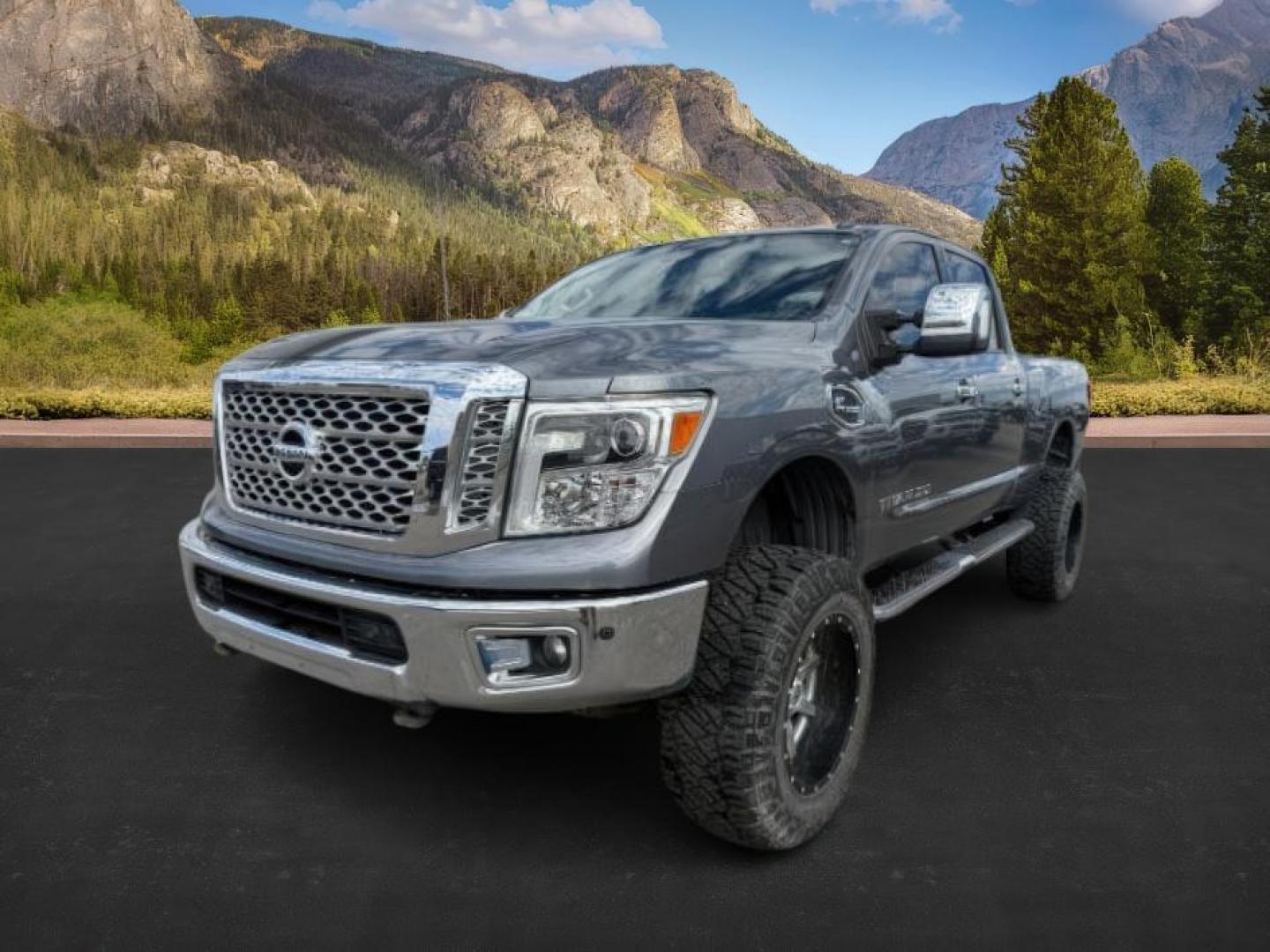 2017 Magnetic Black /Black Nissan TITAN XD (1N6BA1F46HN) with an 5L V-8 diesel direct injection engine, Automatic transmission, located at 1175 N Woodruff Ave, Idaho Falls, ID, 83401, 43.506901, -111.999657 - At Timberline Auto, finding a great deal on your next vehicle is always easy! Our experienced sales staff's goal is to help find you the right vehicle at the right price! Our knowledgeable finance department has options for almost any credit score. We offer extended service contract options to prote - Photo#0