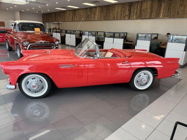 1956 FIESTA RED /VINYL FORD THUNDERBIRD UNKNOWN (P6FH135911) , MANUAL transmission, located at 1235 N Woodruff Ave., Idaho Falls, 83401, (208) 523-1053, 43.507172, -112.000488 - This 1956 Ford Thunderbird is a timeless American classic that blends iconic mid-century styling with open-road driving character. Powered by a gasoline engine paired with a manual transmission and rear-wheel drive, it delivers an authentic vintage driving experience that enthusiasts appreciate. Thi- Photo#18