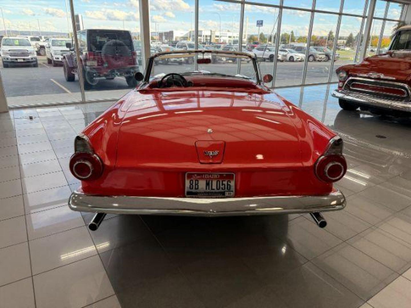 1956 FIESTA RED /VINYL Ford THUNDERBIRD (P6FH135911) , Manual transmission, located at 1175 N Woodruff Ave, Idaho Falls, ID, 83401, 43.506901, -111.999657 - At Timberline Auto, finding a great deal on your next vehicle is always easy! Our experienced sales staff's goal is to help find you the right vehicle at the right price! Our knowledgeable finance department has options for almost any credit score. We offer extended service contract options to prote - Photo#20