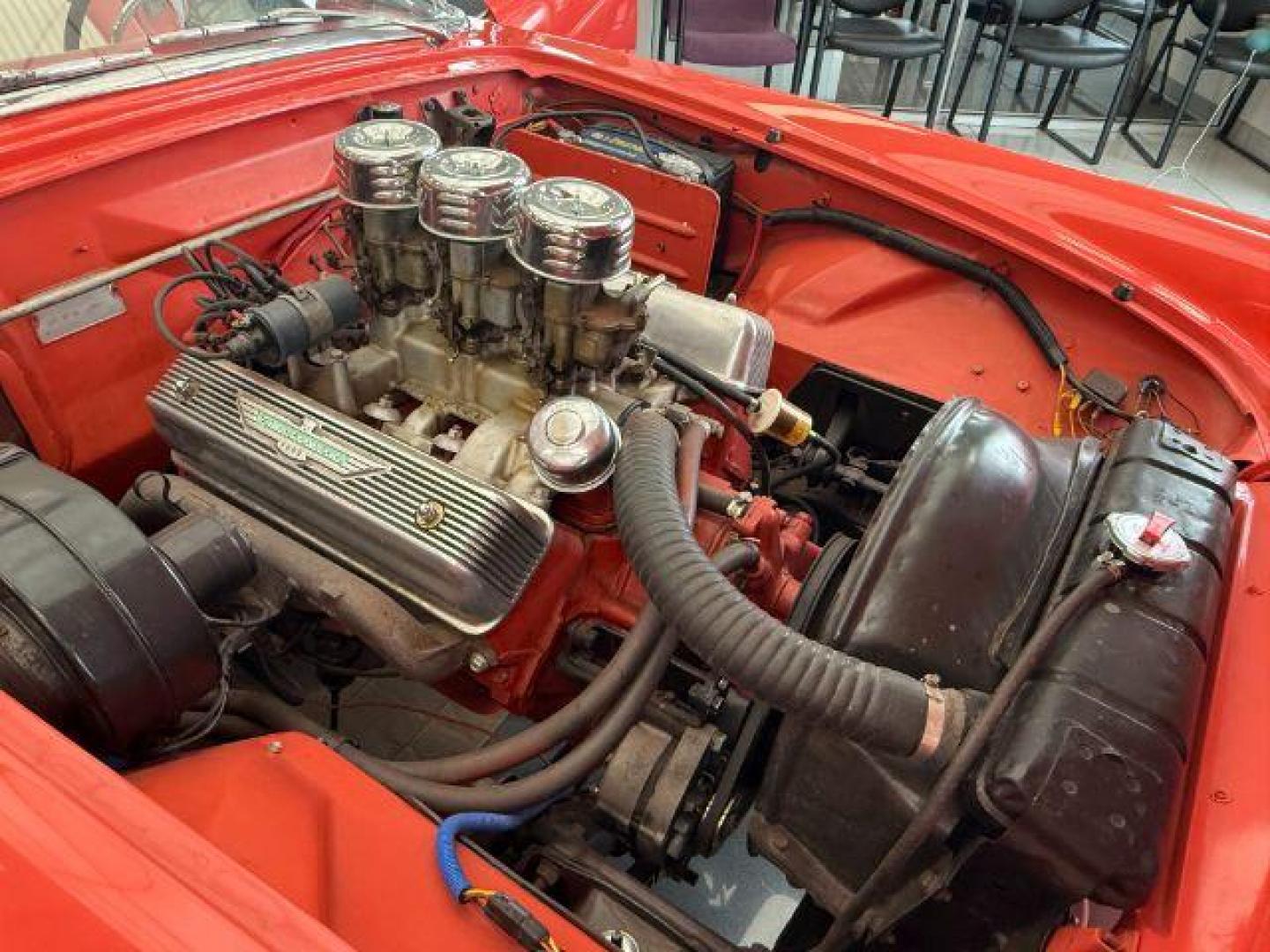 1956 FIESTA RED /VINYL Ford THUNDERBIRD (P6FH135911) , Manual transmission, located at 1175 N Woodruff Ave, Idaho Falls, ID, 83401, 43.506901, -111.999657 - At Timberline Auto, finding a great deal on your next vehicle is always easy! Our experienced sales staff's goal is to help find you the right vehicle at the right price! Our knowledgeable finance department has options for almost any credit score. We offer extended service contract options to prote - Photo#33