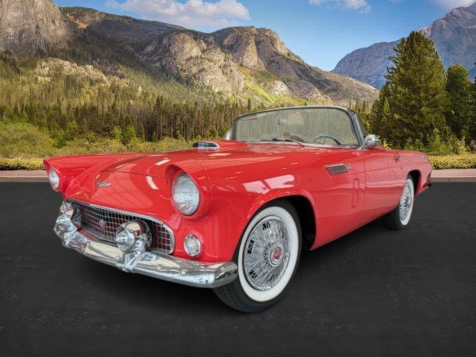 1956 FIESTA RED /VINYL FORD THUNDERBIRD UNKNOWN (P6FH135911) , MANUAL transmission, located at 1235 N Woodruff Ave., Idaho Falls, 83401, (208) 523-1053, 43.507172, -112.000488 - This 1956 Ford Thunderbird is a timeless American classic that blends iconic mid-century styling with open-road driving character. Powered by a gasoline engine paired with a manual transmission and rear-wheel drive, it delivers an authentic vintage driving experience that enthusiasts appreciate. Thi- Photo#0