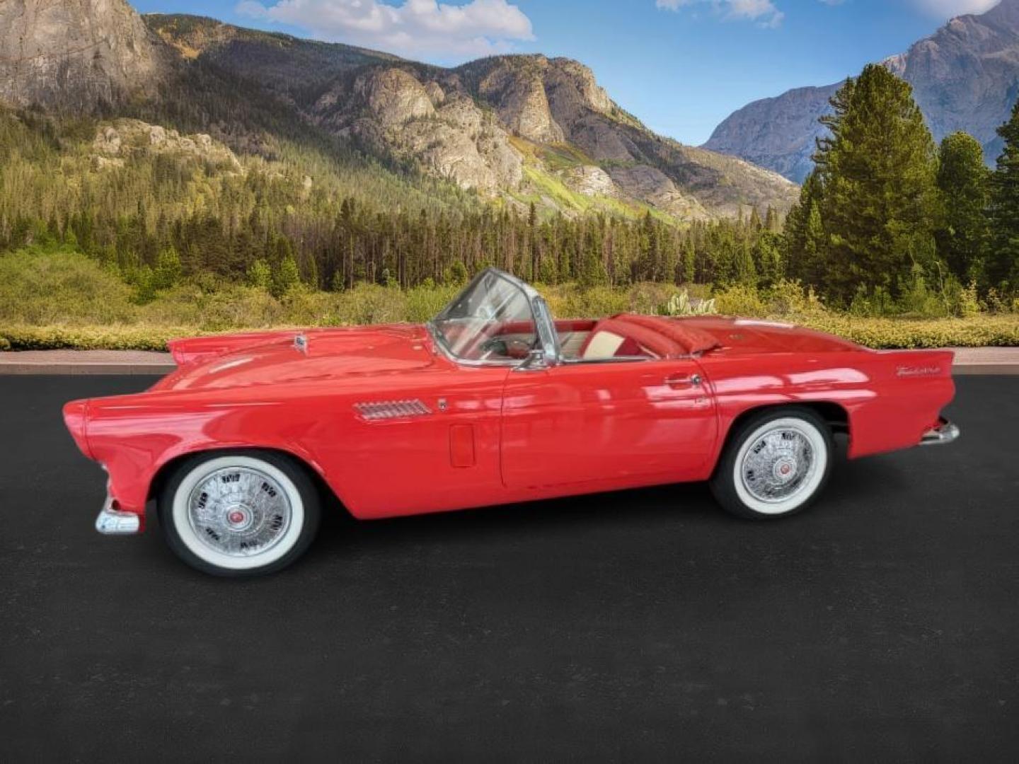 1956 FIESTA RED /VINYL Ford THUNDERBIRD (P6FH135911) , Manual transmission, located at 1175 N Woodruff Ave, Idaho Falls, ID, 83401, 43.506901, -111.999657 - At Timberline Auto, finding a great deal on your next vehicle is always easy! Our experienced sales staff's goal is to help find you the right vehicle at the right price! Our knowledgeable finance department has options for almost any credit score. We offer extended service contract options to prote - Photo#1