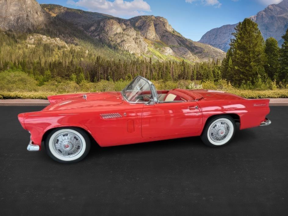 1956 FIESTA RED /VINYL FORD THUNDERBIRD UNKNOWN (P6FH135911) , MANUAL transmission, located at 1235 N Woodruff Ave., Idaho Falls, 83401, (208) 523-1053, 43.507172, -112.000488 - This 1956 Ford Thunderbird is a timeless American classic that blends iconic mid-century styling with open-road driving character. Powered by a gasoline engine paired with a manual transmission and rear-wheel drive, it delivers an authentic vintage driving experience that enthusiasts appreciate. Thi- Photo#1