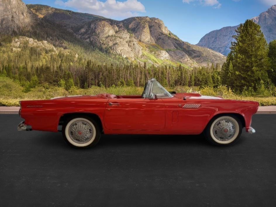 1956 FIESTA RED /VINYL FORD THUNDERBIRD UNKNOWN (P6FH135911) , MANUAL transmission, located at 1235 N Woodruff Ave., Idaho Falls, 83401, (208) 523-1053, 43.507172, -112.000488 - This 1956 Ford Thunderbird is a timeless American classic that blends iconic mid-century styling with open-road driving character. Powered by a gasoline engine paired with a manual transmission and rear-wheel drive, it delivers an authentic vintage driving experience that enthusiasts appreciate. Thi- Photo#5