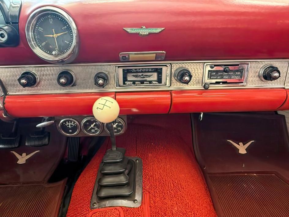 1956 FIESTA RED /VINYL FORD THUNDERBIRD UNKNOWN (P6FH135911) , MANUAL transmission, located at 1235 N Woodruff Ave., Idaho Falls, 83401, (208) 523-1053, 43.507172, -112.000488 - This 1956 Ford Thunderbird is a timeless American classic that blends iconic mid-century styling with open-road driving character. Powered by a gasoline engine paired with a manual transmission and rear-wheel drive, it delivers an authentic vintage driving experience that enthusiasts appreciate. Thi- Photo#13