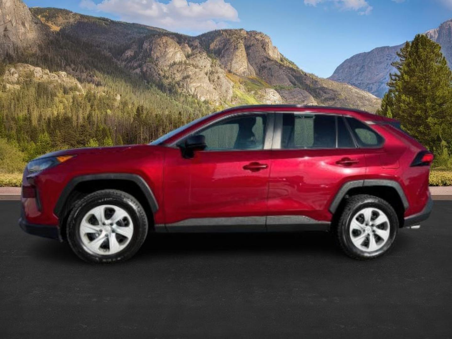 2019 Ruby Flare Pearl /Black Toyota RAV4 LE (2T3H1RFV6KC) with an Dynamic Force 2.5L I-4 port/direct injection engine, AUTOMATIC transmission, located at 1235 N Woodruff Ave., Idaho Falls, 83401, (208) 523-1053, 43.507172, -112.000488 - At Timberline Auto, finding a great deal on your next vehicle is always easy! Our experienced sales staff's goal is to help find you the right vehicle at the right price! Our knowledgeable finance department has options for almost any credit score. We offer extended service contract options to prote - Photo#1