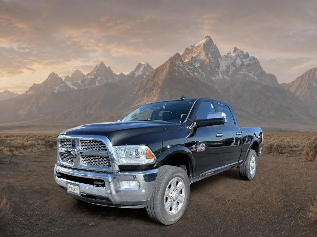 2016 Brilliant Black Crystal Pearlcoat /Black Ram 2500 Laramie (3C6UR5FL4GG) with an 6 Cyl, 6.7L engine, 6-speed automatic transmission, located at 1175 N Woodruff Ave, Idaho Falls, ID, 83401, 43.506901, -111.999657- Photo#0