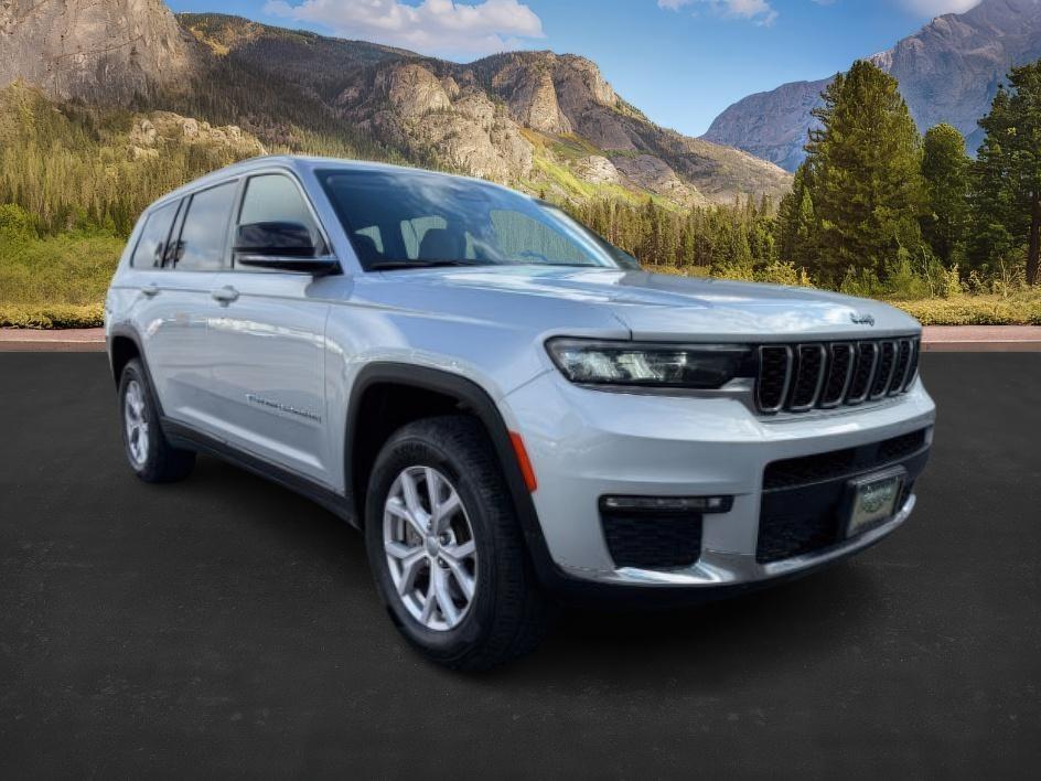 2021 Silver Zynith /Global Black Jeep Grand Cherokee L Limited 4x4 (1C4RJKBG6M8) with an Pentastar 3.6L V-6 DOHC engine, AUTOMATIC transmission, located at 1235 N Woodruff Ave., Idaho Falls, 83401, (208) 523-1053, 43.507172, -112.000488- Photo#9