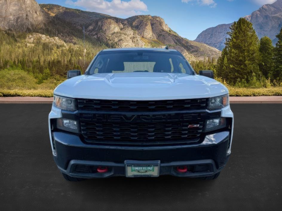 2021 WHITE /Jet Black Chevrolet Silverado 1500 4WD Crew Cab Short Bed Custom Trail Boss (3GCPYCEF3MG) with an EcoTec3 5.3L V-8 gasoline direct injection engine, AUTOMATIC transmission, located at 1235 N Woodruff Ave., Idaho Falls, 83401, (208) 523-1053, 43.507172, -112.000488 - At Timberline Auto, finding a great deal on your next vehicle is always easy! Our experienced sales staff's goal is to help find you the right vehicle at the right price! Our knowledgeable finance department has options for almost any credit score. We offer extended service contract options to prote- Photo#9