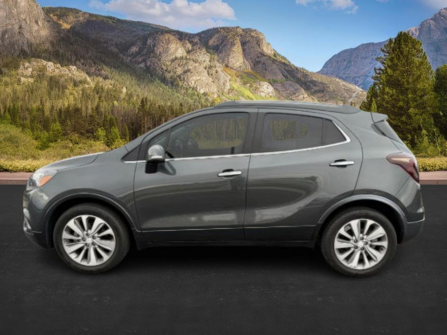 2018 GRAY /Ebony Buick Encore Preferred (KL4CJASB2JB) with an ECOTEC 1.4L I-4 DOHC engine, AUTOMATIC transmission, located at 1235 N Woodruff Ave., Idaho Falls, 83401, (208) 523-1053, 43.507172, -112.000488 - Photo#0