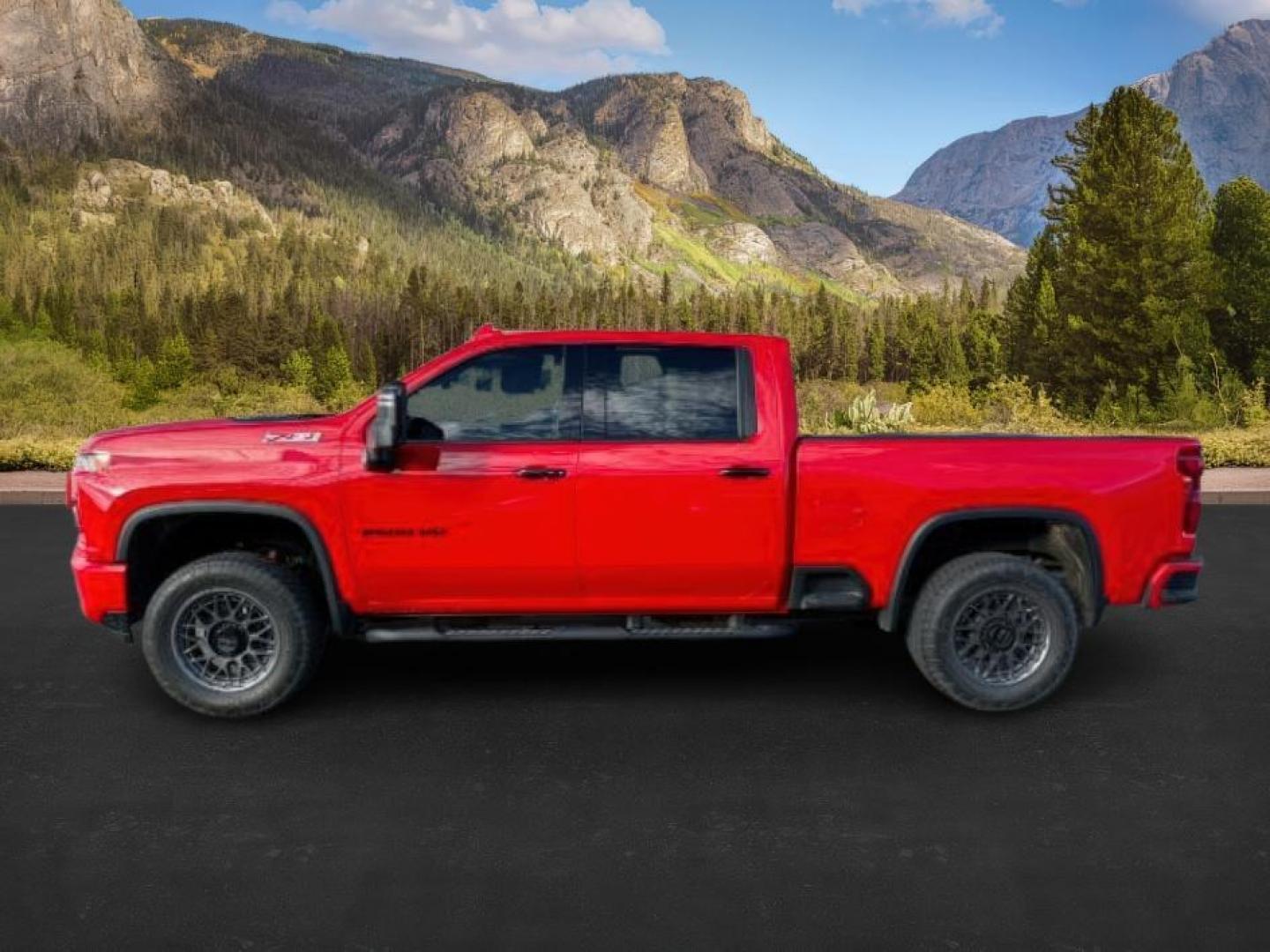 2021 RED /Jet Black Chevrolet Silverado 2500HD (1GC4YPEY8MF) with an Duramax 66L V-8 diesel direct injection engine, Automatic transmission, located at 1175 N Woodruff Ave, Idaho Falls, ID, 83401, 43.506901, -111.999657 - At Timberline Auto, finding a great deal on your next vehicle is always easy! Our experienced sales staff's goal is to help find you the right vehicle at the right price! Our knowledgeable finance department has options for almost any credit score. We offer extended service contract options to prote - Photo#1