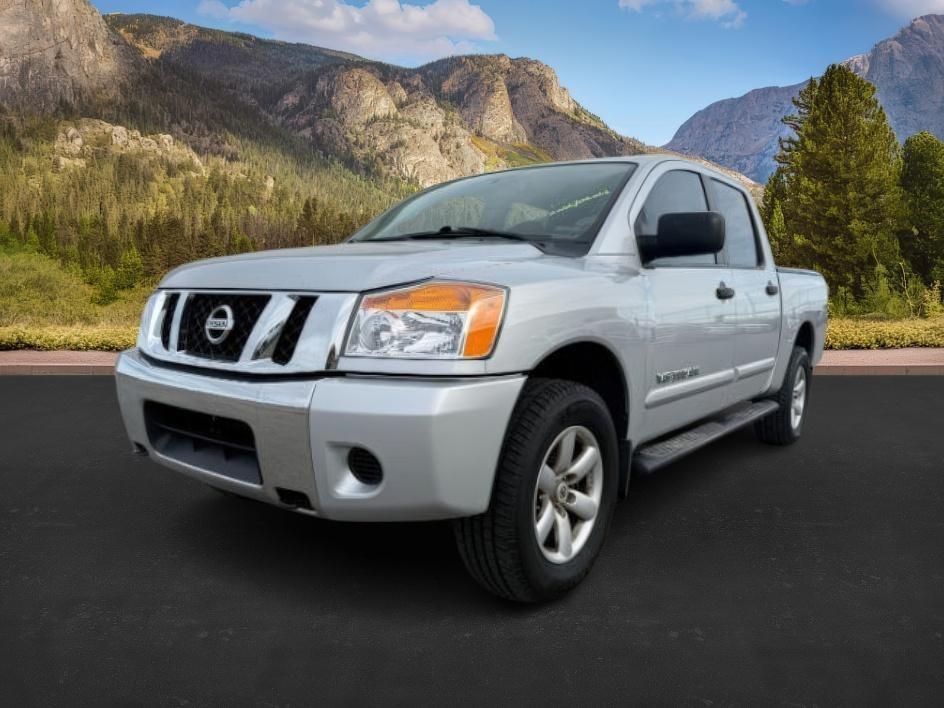 2012 SILVER /Charcoal Nissan Titan SV (1N6BA0EJ5CN) with an Endurance 5.6L V-8 DOHC engine, AUTOMATIC transmission, located at 1235 N Woodruff Ave., Idaho Falls, 83401, (208) 523-1053, 43.507172, -112.000488 - At Timberline Auto, finding a great deal on your next vehicle is always easy! Our experienced sales staff's goal is to help find you the right vehicle at the right price! Our knowledgeable finance department has options for almost any credit score. We offer extended service contract options to prote - Photo#0
