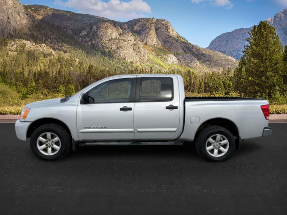 2012 SILVER /Charcoal Nissan Titan SV (1N6BA0EJ5CN) with an Endurance 5.6L V-8 DOHC engine, AUTOMATIC transmission, located at 1235 N Woodruff Ave., Idaho Falls, 83401, (208) 523-1053, 43.507172, -112.000488 - At Timberline Auto, finding a great deal on your next vehicle is always easy! Our experienced sales staff's goal is to help find you the right vehicle at the right price! Our knowledgeable finance department has options for almost any credit score. We offer extended service contract options to prote - Photo#1