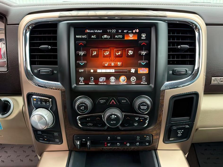 2017 BLACK /LEATHER Ram 1500 (1C6RR7PT4HS) with an 57 engine, Automatic transmission, located at 1175 N Woodruff Ave, Idaho Falls, ID, 83401, 43.506901, -111.999657 - This 2017 Ram 1500 combines full-size truck capability with comfort features that make it easy to use every day. Powered by a 5.7L HEMI V8 and equipped with 4x4, it delivers strong towing and hauling performance while handling changing road conditions with confidence. Inside, the leather interior ad- Photo#14