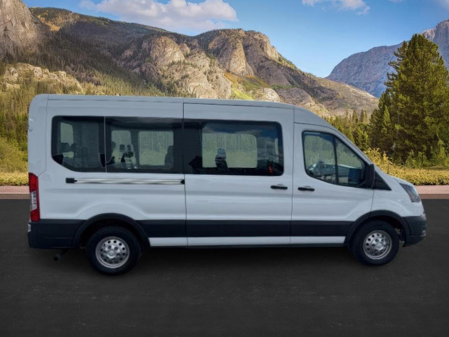 2021 Oxford White /Ebony Ford Transit-350 Passenger Van (1FBAX9C83MK) with an EcoBoost 35L V-6 gasoline direct injection engine, Automatic transmission, located at 1175 N Woodruff Ave, Idaho Falls, ID, 83401, 43.506901, -111.999657 - At Timberline Auto, finding a great deal on your next vehicle is always easy! Our experienced sales staff's goal is to help find you the right vehicle at the right price! Our knowledgeable finance department has options for almost any credit score. We offer extended service contract options to prote - Photo#7