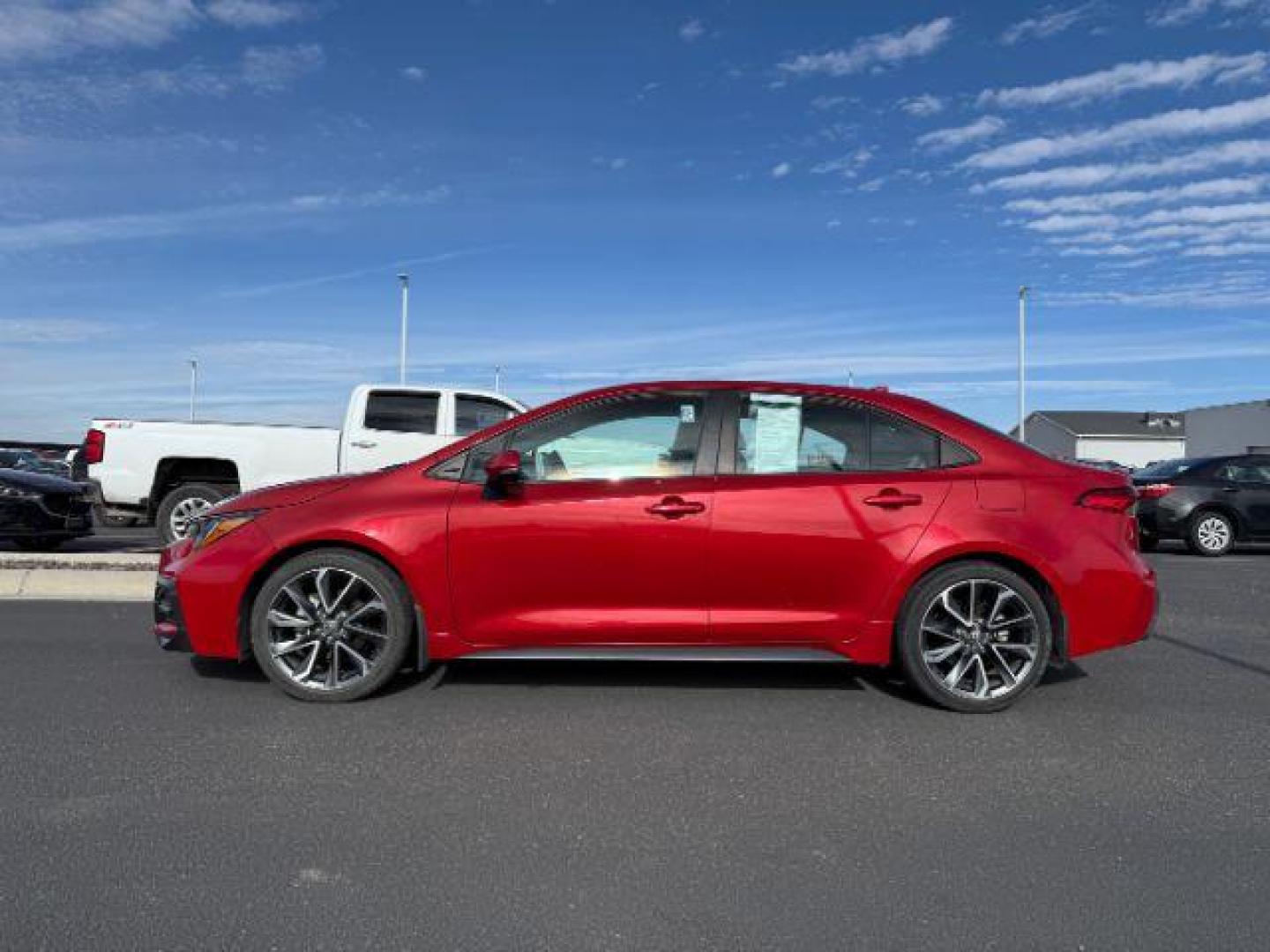 2021 RED /CLOTH Toyota Corolla (5YFM4MCE4MP) with an 20 I4 engine, Manual transmission, located at 1175 N Woodruff Ave, Idaho Falls, ID, 83401, 43.506901, -111.999657 - At Timberline Auto, finding a great deal on your next vehicle is always easy! Our experienced sales staff's goal is to help find you the right vehicle at the right price! Our knowledgeable finance department has options for almost any credit score. We offer extended service contract options to prote - Photo#1