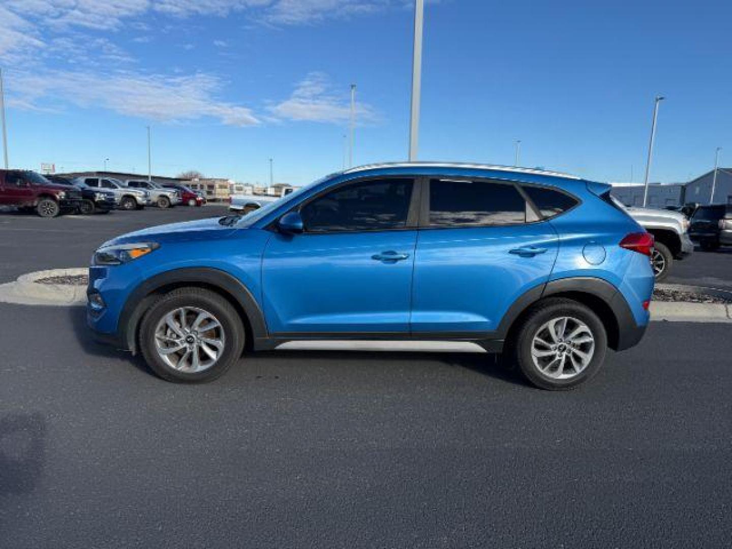 2018 Hyundai Tucson (KM8J3CA48JU) with an Nu 2L I-4 gasoline direct injection engine, located at 1175 N Woodruff Ave, Idaho Falls, ID, 83401, 43.506901, -111.999657 - ... Read the full description on our Website at: www.usedtrucksidahofalls.com - Photo#0
