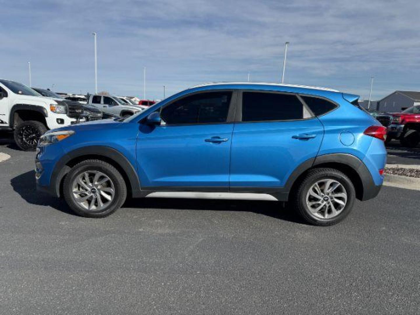 2018 Caribbean Blue /Black Hyundai Tucson (KM8J3CA48JU) with an Nu 2L I-4 gasoline direct injection engine, Automatic transmission, located at 1175 N Woodruff Ave, Idaho Falls, ID, 83401, 43.506901, -111.999657 - At Timberline Auto, finding a great deal on your next vehicle is always easy! Our experienced sales staff's goal is to help find you the right vehicle at the right price! Our knowledgeable finance department has options for almost any credit score. We offer extended service contract options to prote - Photo#1