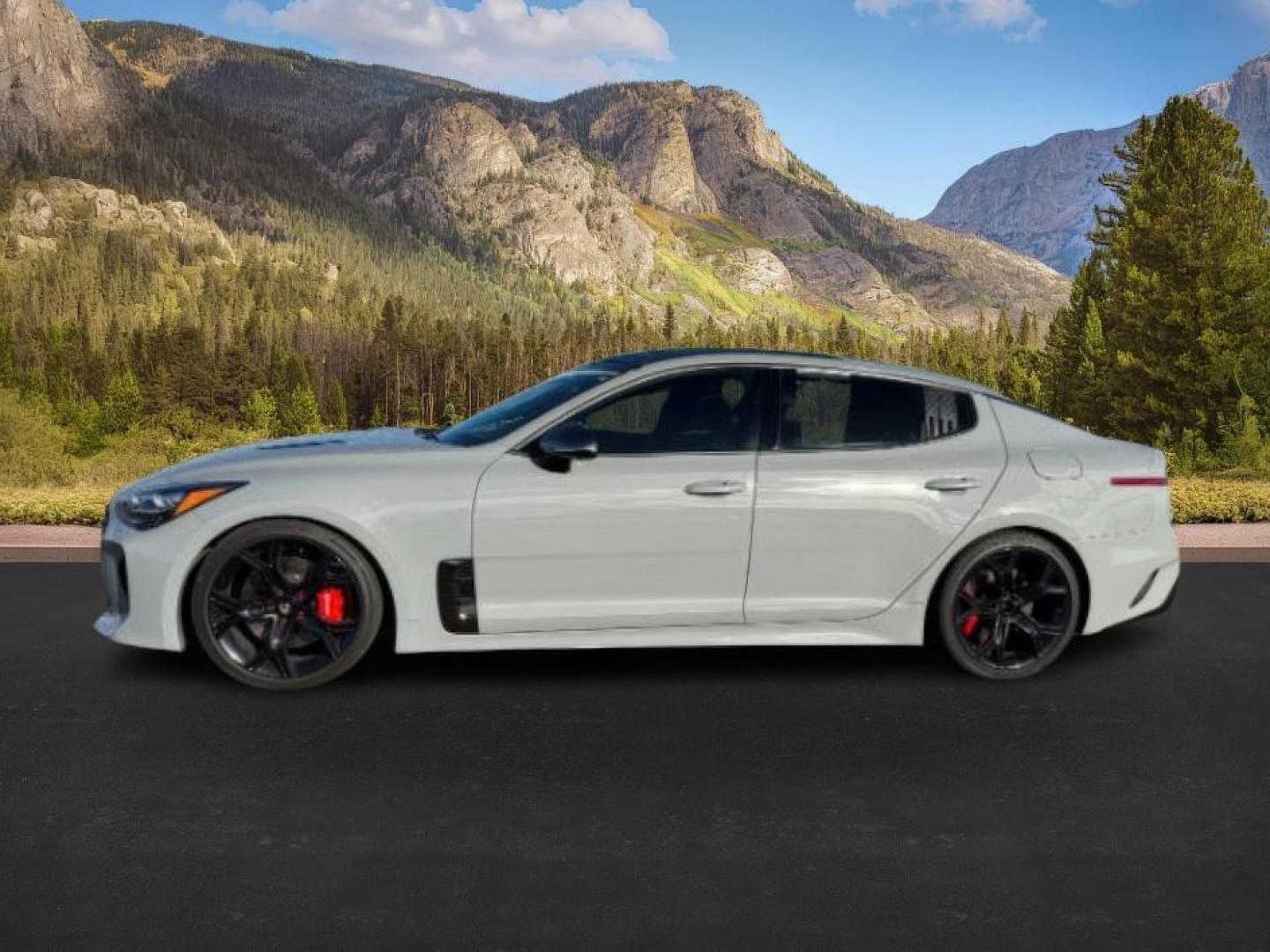 2020 MAT GRAY /Black KIA Stinger (KNAE55LC5L6) with an LAMBDA II 33L V-6 gasoline direct injection engine, Automatic transmission, located at 1175 N Woodruff Ave, Idaho Falls, ID, 83401, 43.506901, -111.999657 - At Timberline Auto, finding a great deal on your next vehicle is always easy! Our experienced sales staff's goal is to help find you the right vehicle at the right price! Our knowledgeable finance department has options for almost any credit score. We offer extended service contract options to prote - Photo#0