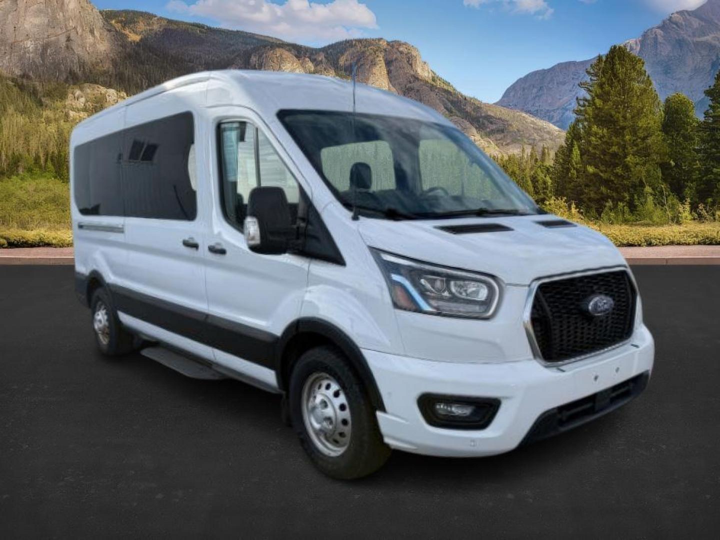 2023 Oxford White /Ebony Ford Transit-350 Passenger Van XLT (1FBAX9C82PK) with an EcoBoost 3.5L V-6 gasoline direct injection engine, AUTOMATIC transmission, located at 1235 N Woodruff Ave., Idaho Falls, 83401, (208) 523-1053, 43.507172, -112.000488 - At Timberline Auto, finding a great deal on your next vehicle is always easy! Our experienced sales staff's goal is to help find you the right vehicle at the right price! Our knowledgeable finance department has options for almost any credit score. We offer extended service contract options to prote - Photo#8