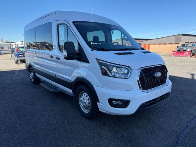 2023 Oxford White /Ebony Ford Transit Wagon XLT (1FBAX9C82PK) with an V6, 3.5L engine, 10-speed automatic transmission, located at 1175 N Woodruff Ave, Idaho Falls, ID, 83401, 43.506901, -111.999657 - <b>Vehicle Details</b><br>Looking for a versatile passenger van that delivers comfort, capability, and modern convenience? This pre-owned 2023 Ford Transit Wagon T-350 Med Roof Slide XL is a smart choice for families, businesses, and shuttle service needs alike. With 48,741 miles, AWD confidence, an- Photo#8