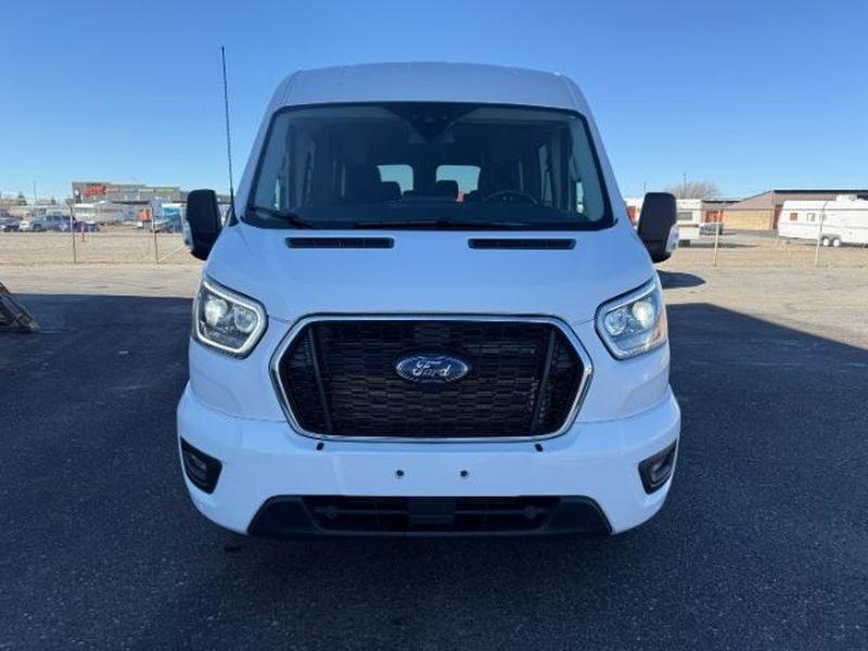 2023 Oxford White /Ebony Ford Transit Wagon XLT (1FBAX9C82PK) with an V6, 3.5L engine, 10-speed automatic transmission, located at 1175 N Woodruff Ave, Idaho Falls, ID, 83401, 43.506901, -111.999657 - <b>Vehicle Details</b><br>Looking for a versatile passenger van that delivers comfort, capability, and modern convenience? This pre-owned 2023 Ford Transit Wagon T-350 Med Roof Slide XL is a smart choice for families, businesses, and shuttle service needs alike. With 48,741 miles, AWD confidence, an- Photo#9