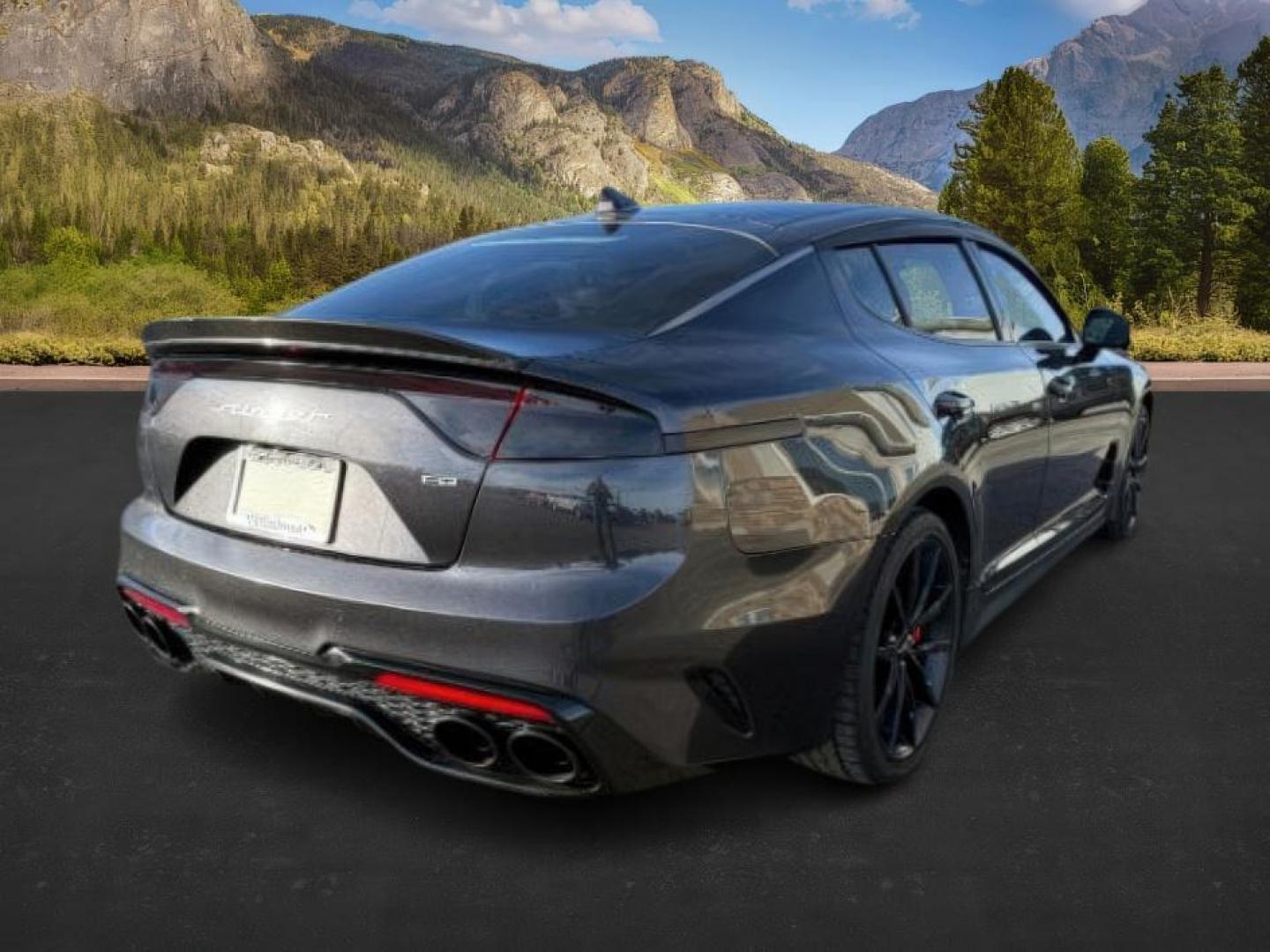 2023 CHARCOAL GRAY /Black KIA Stinger (KNAE55LC8P6) with an LAMBDA II 33L V-6 gasoline direct injection engine, Automatic transmission, located at 1175 N Woodruff Ave, Idaho Falls, ID, 83401, 43.506901, -111.999657 - At Timberline Auto, finding a great deal on your next vehicle is always easy! Our experienced sales staff's goal is to help find you the right vehicle at the right price! Our knowledgeable finance department has options for almost any credit score. We offer extended service contract options to prote - Photo#5