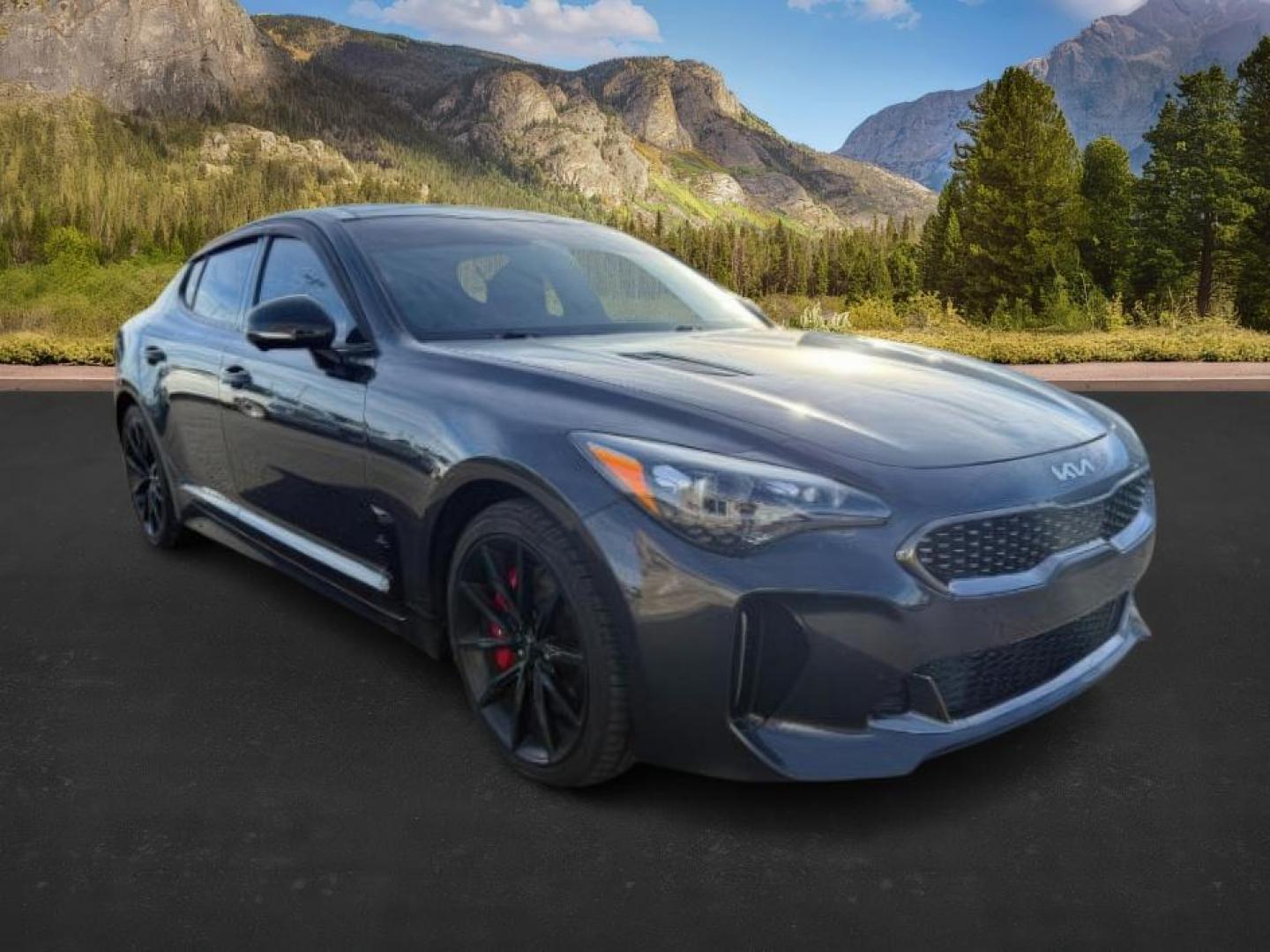 2023 CHARCOAL GRAY /Black KIA Stinger (KNAE55LC8P6) with an LAMBDA II 33L V-6 gasoline direct injection engine, Automatic transmission, located at 1175 N Woodruff Ave, Idaho Falls, ID, 83401, 43.506901, -111.999657 - At Timberline Auto, finding a great deal on your next vehicle is always easy! Our experienced sales staff's goal is to help find you the right vehicle at the right price! Our knowledgeable finance department has options for almost any credit score. We offer extended service contract options to prote - Photo#7