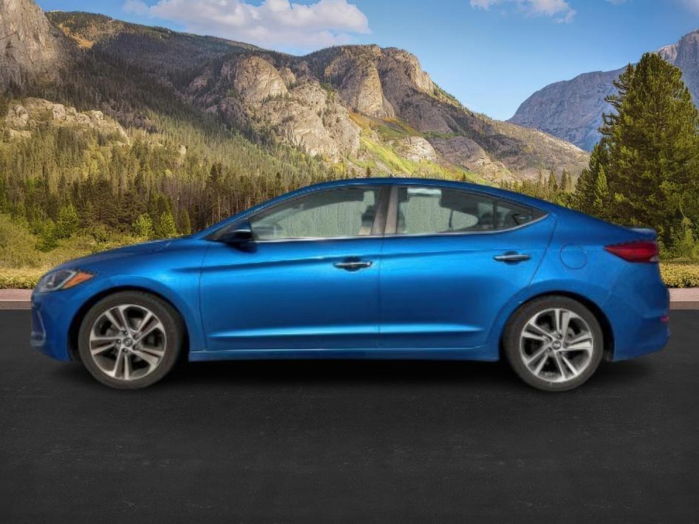 2017 Electric Blue /Black Hyundai Elantra (5NPD84LF4HH) with an Nu 2L I-4 DOHC engine, Automatic transmission, located at 1175 N Woodruff Ave, Idaho Falls, ID, 83401, 43.506901, -111.999657 - At Timberline Auto, finding a great deal on your next vehicle is always easy! Our experienced sales staff's goal is to help find you the right vehicle at the right price! Our knowledgeable finance department has options for almost any credit score. We offer extended service contract options to prote - Photo#0