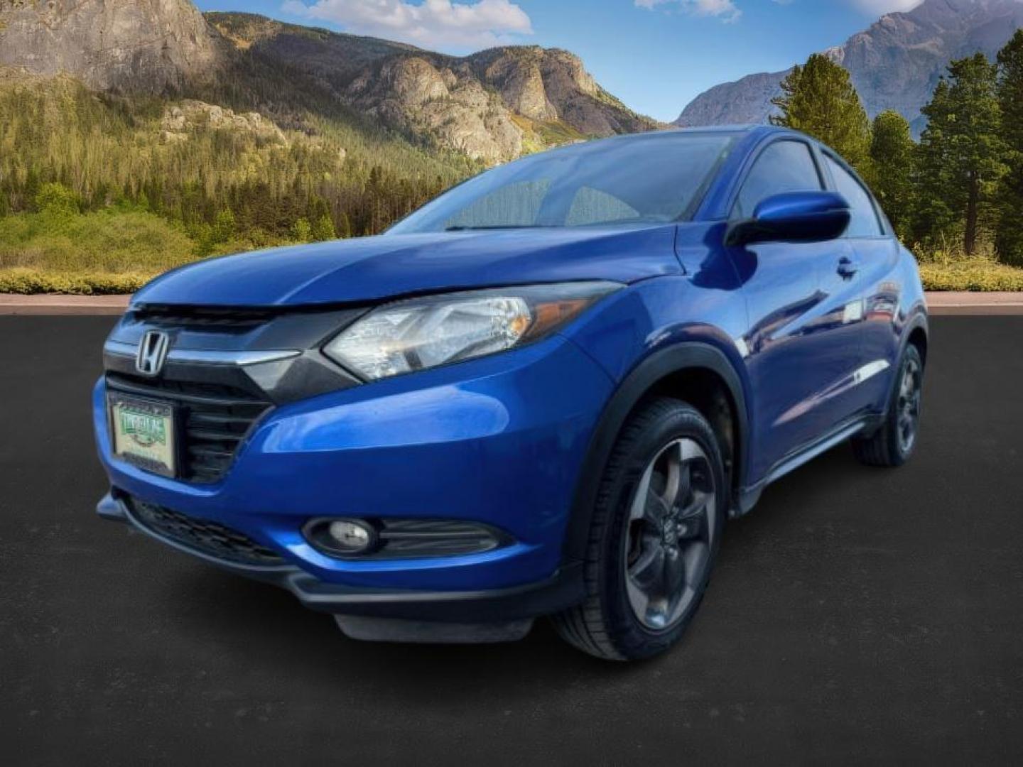 2018 BLUE /Black Honda HR-V (3CZRU6H51JG) with an 18L I-4 variable valve control engine, Automatic transmission, located at 1175 N Woodruff Ave, Idaho Falls, ID, 83401, 43.506901, -111.999657 - At Timberline Auto, finding a great deal on your next vehicle is always easy! Our experienced sales staff's goal is to help find you the right vehicle at the right price! Our knowledgeable finance department has options for almost any credit score. We offer extended service contract options to prote - Photo#0